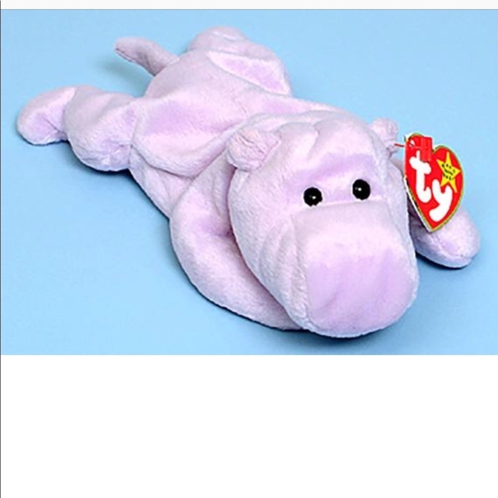 Rare Ty Beanie Baby HAPPY The Hippo